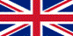 The Union Flag: a red cross over combined red and white saltires, all with white borders, over a dark blue background.